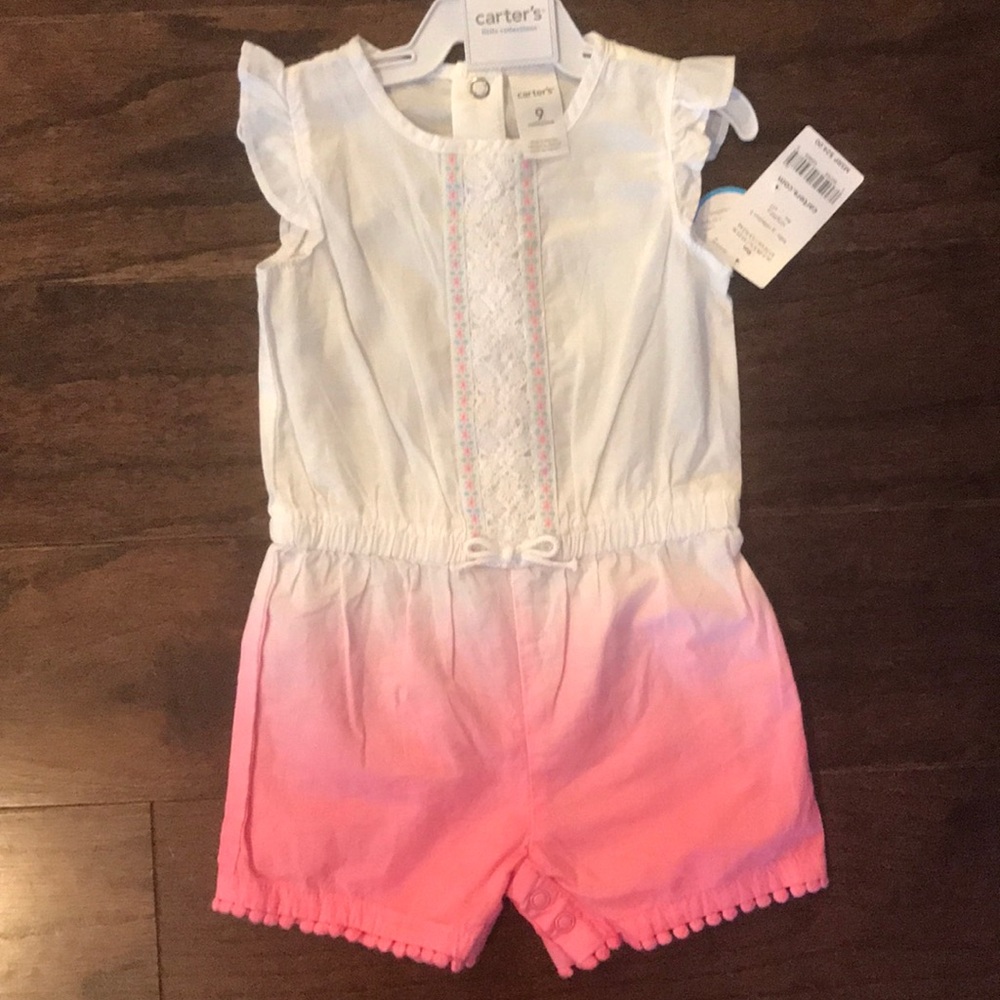 Carter’s NWT Pink/White Romper